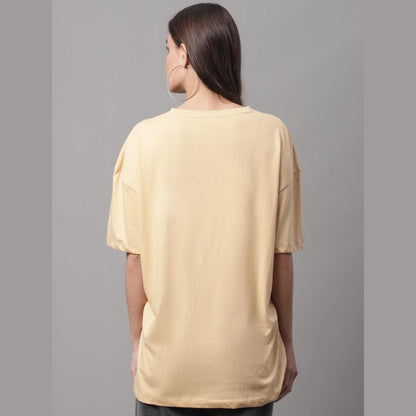 classy beige oversize tshirt for women