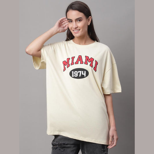 Miami printed long t-shirt